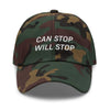 Can Stop, Will Stop hat