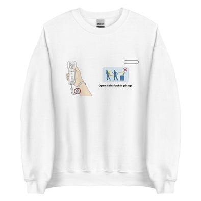 Open This Wii Pit Crewneck